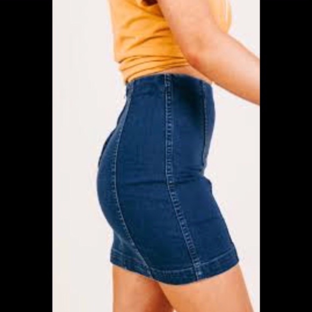 Free People Modern Femme Denim Mini Skirt